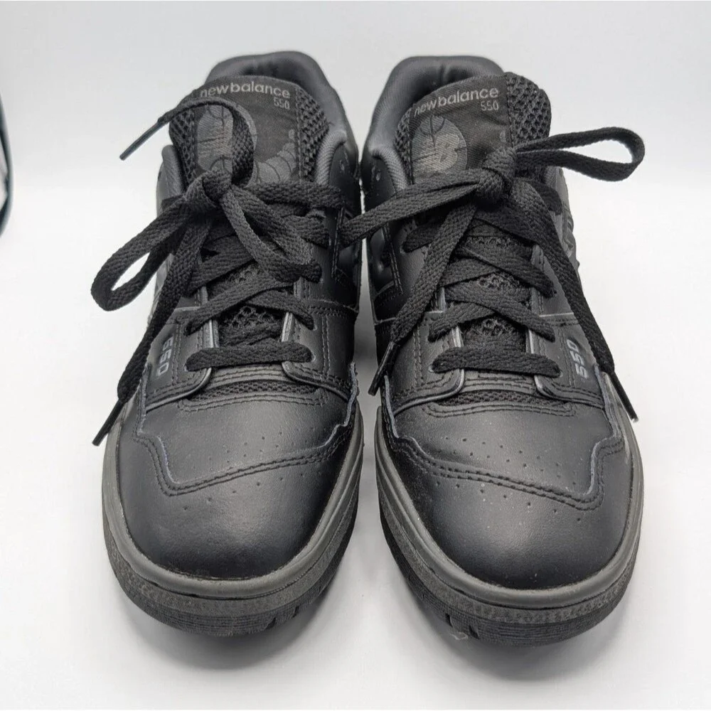 New Balance 550 Triple Black Lifestyle Shoes Youth 7 / Men 7 / Women 8.5